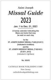 2023 Saint Joseph Missal Guide