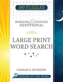 Morning And Evening Devotional Large Print Word Search (Large Type)