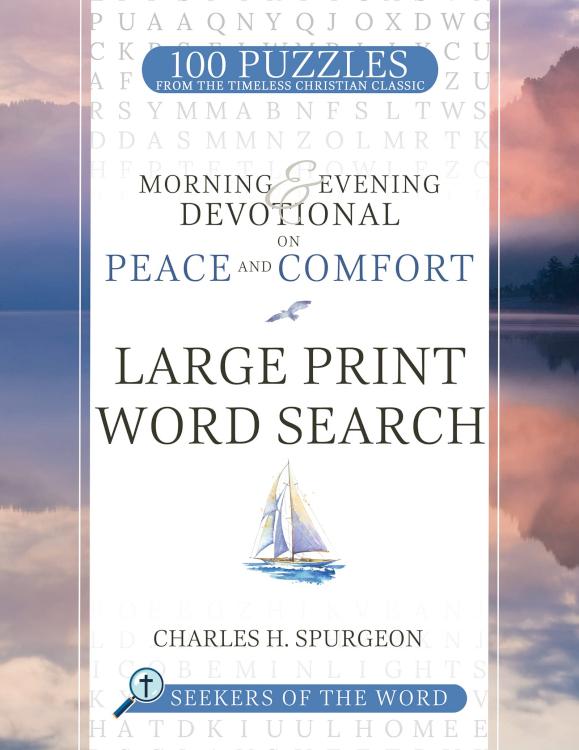 Morning And Evening Devotional On Peace And Comfort Large Print Word Search (Lar