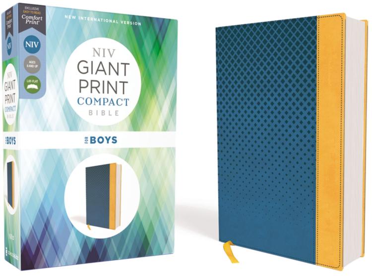 Giant Print Compact Bible For Boys Comfort Print