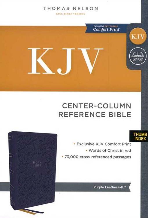 Center Column Reference Bible Comfort Print