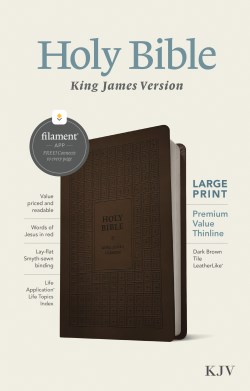 Large Print Premium Value Thinline Bible Filament Enabled Edition