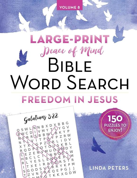 Peace Of Mind Bible Word Search Freedom In Jesus (Large Type)