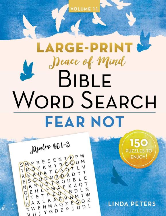 Peace Of Mind Bible Word Search Fear Not