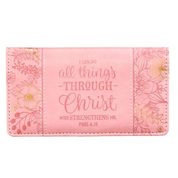 All Things Through Christ Checkbook Cover