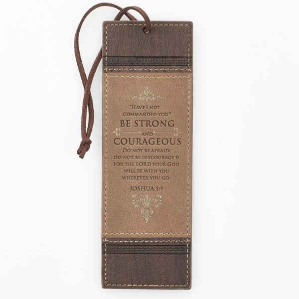 Be Strong And Courageous LuxLeather PageMarker