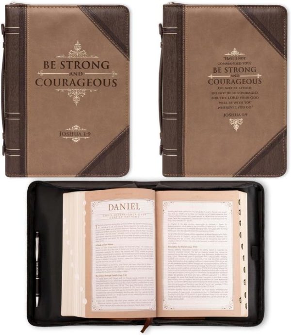 Be Strong And Courageous LuxLeather