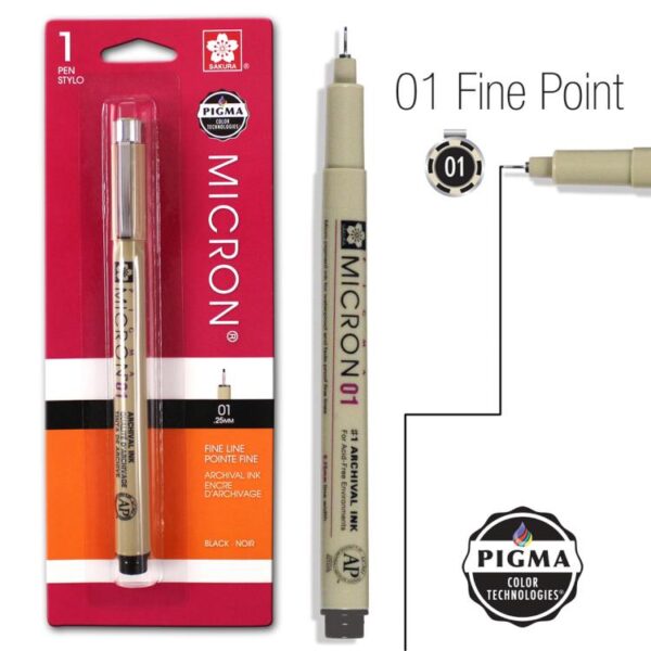 PIGMA Micron Ultra Fine Tip Pen 01