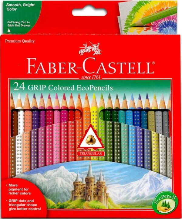 Faber Castell Grip Colored EcoPencils 24 Pack