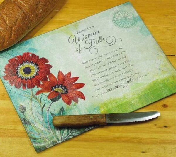 Woman Of Faith Cutting Board