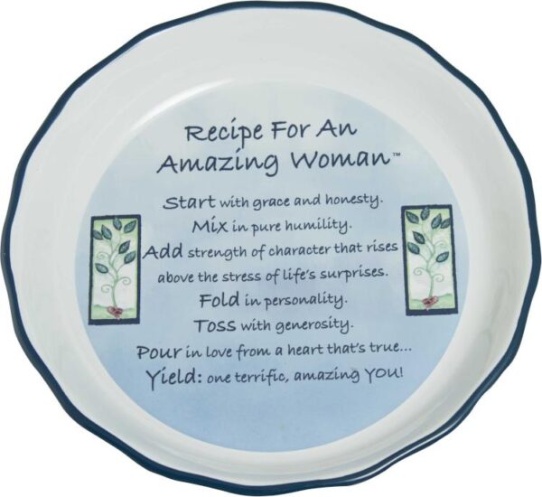 Amazing Woman Pie Plate