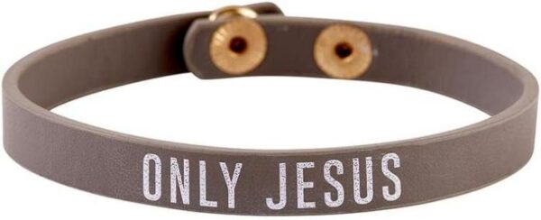 Only Jesus Snap Leather Adjustable (Bracelet/Wristband)