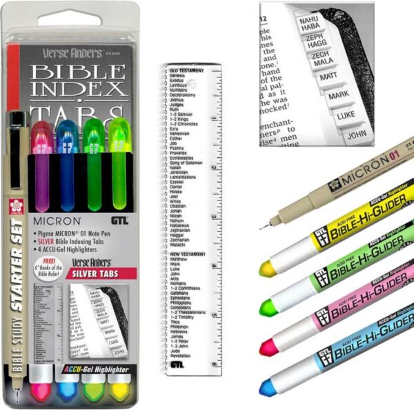 Bible Study Starter Set Silver Tabs