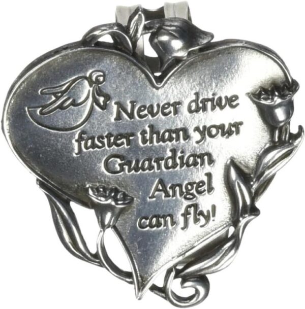 Never Drive Faster Heart Visor Clip