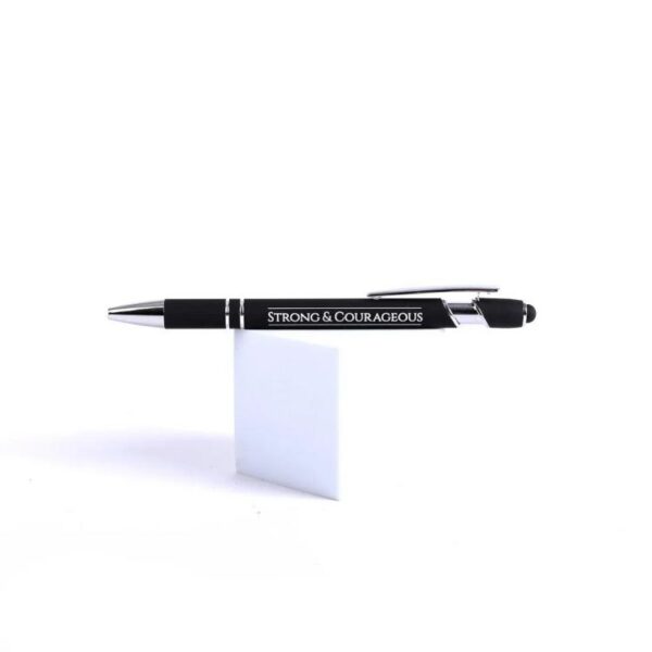 Strong And Courageous Soft Touch Gift Pen