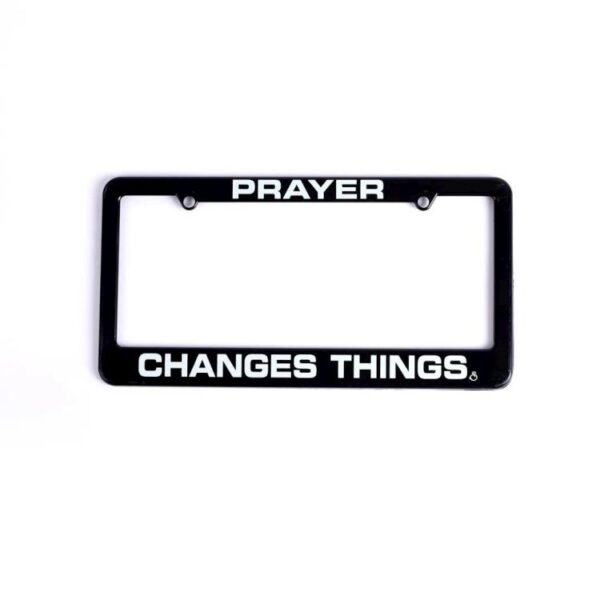 Prayer Changes Things Auto Tag Frame