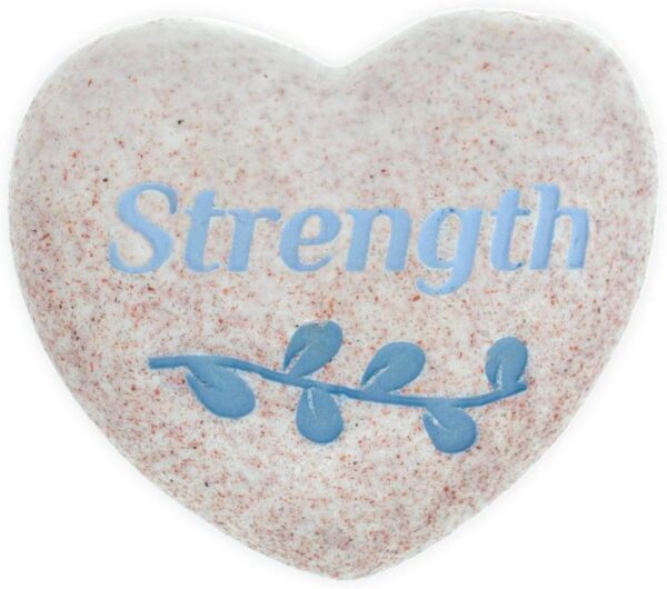 Strength Heart Pocket Stone