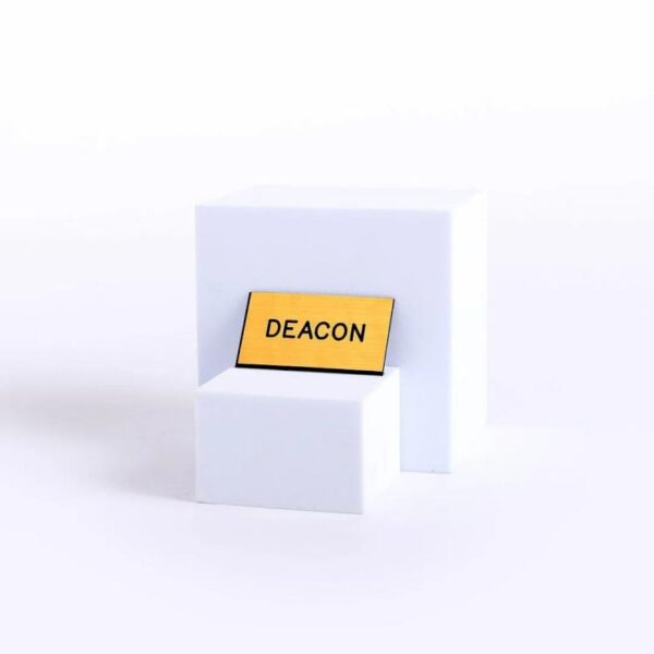 Deacon Engraved Magnetic Badge