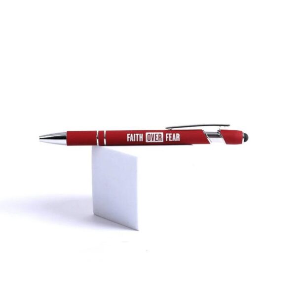 Faith Over Fear Soft Touch Gift Pen